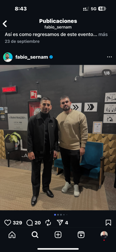 Ilia Topuria y Fabio Serna 